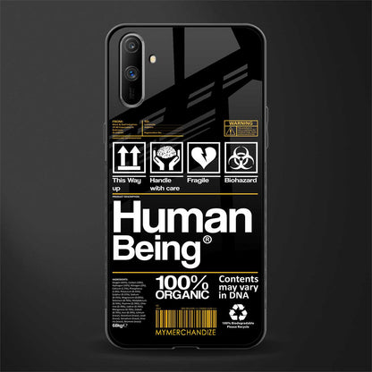 human being label phone cover for realme c3