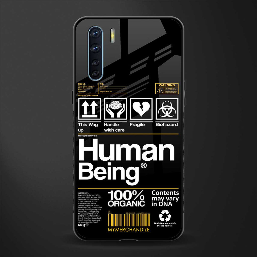 human being label phone cover for oppo f15