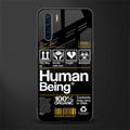 human being label phone cover for oppo f15