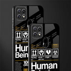 human being label phone cover for oppo a15