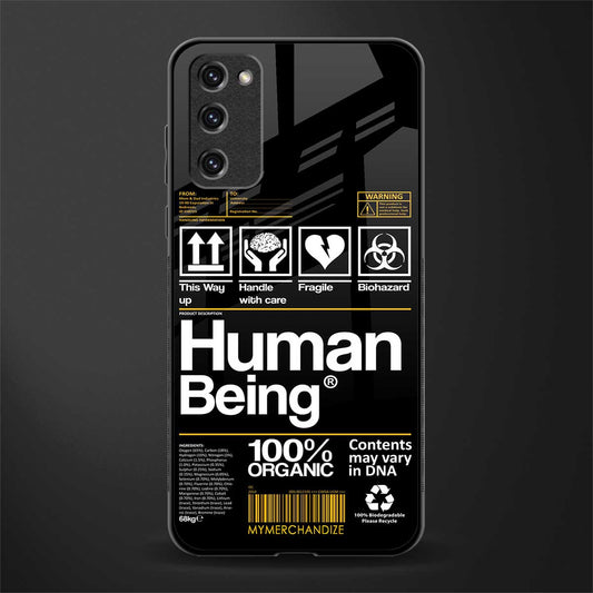 human being label phone cover for samsung galaxy s20 fe