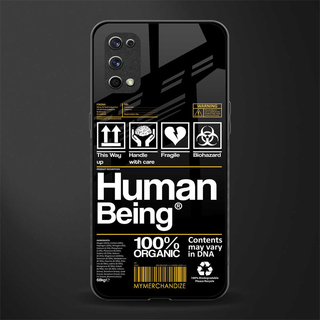 human being label phone cover for realme x7 pro