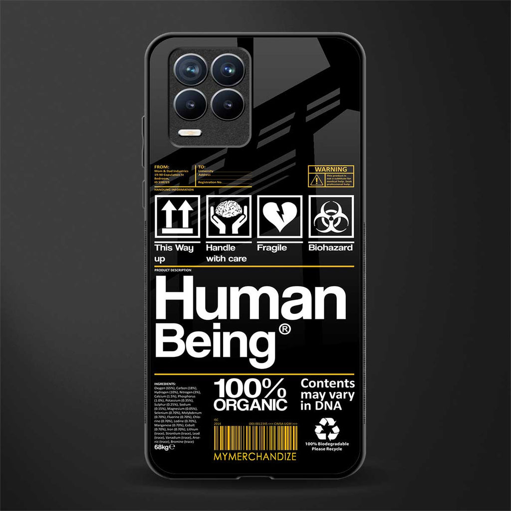 human being label phone cover for realme 8 pro