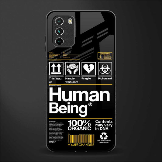 human being label phone cover for poco m3