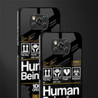 human being label phone cover for poco x3