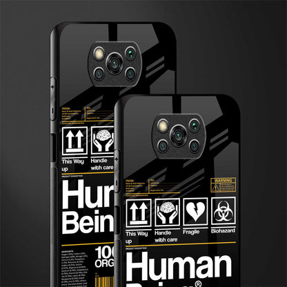human being label phone cover for poco x3 pro