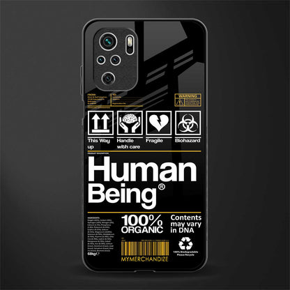 human being label phone cover for redmi note 10