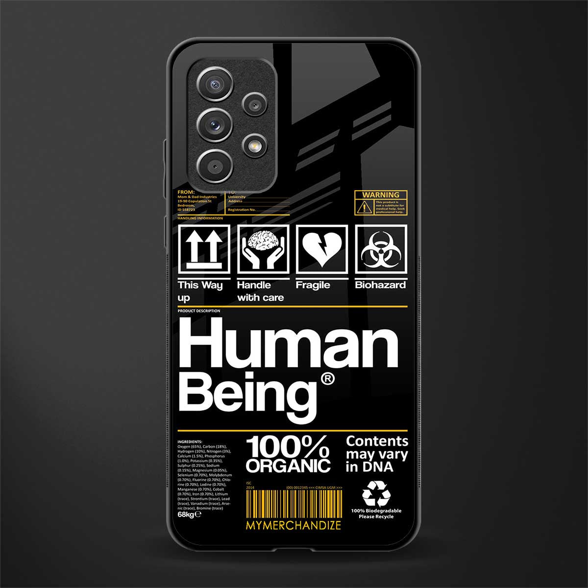 human being label phone cover for samsung galaxy a32 4g