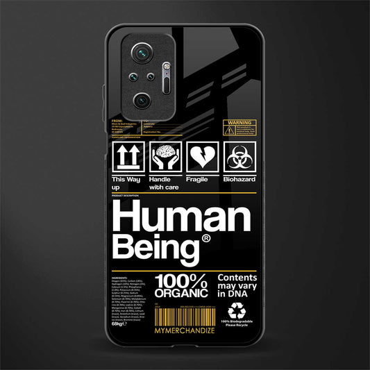 human being label phone cover for redmi note 10 pro