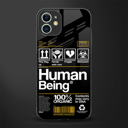 human being label phone cover for iphone 11