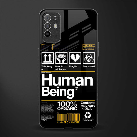 human being label phone cover for oppo f19 pro plus