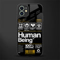 human being label phone cover for iphone 12 mini