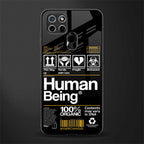 human being label phone cover for realme c21