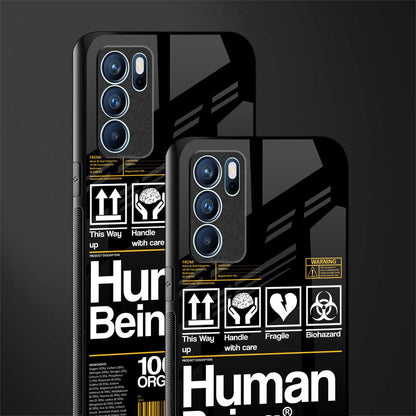 human being label phone cover for oppo reno6 5g