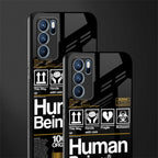 human being label phone cover for oppo reno6 pro 5g