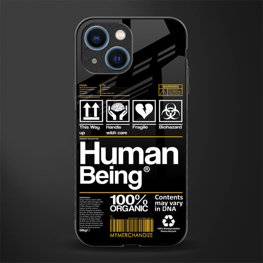 human being label phone cover for iphone 13 mini