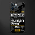 human being label phone cover for iphone 12 pro