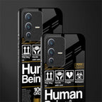 human being label phone cover for vivo v23 5g