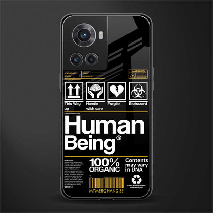 human being label back phone cover | glass case for oneplus 10r 5g