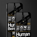human being label phone cover for oneplus 7