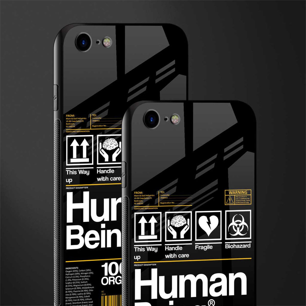human being label phone cover for iphone 8