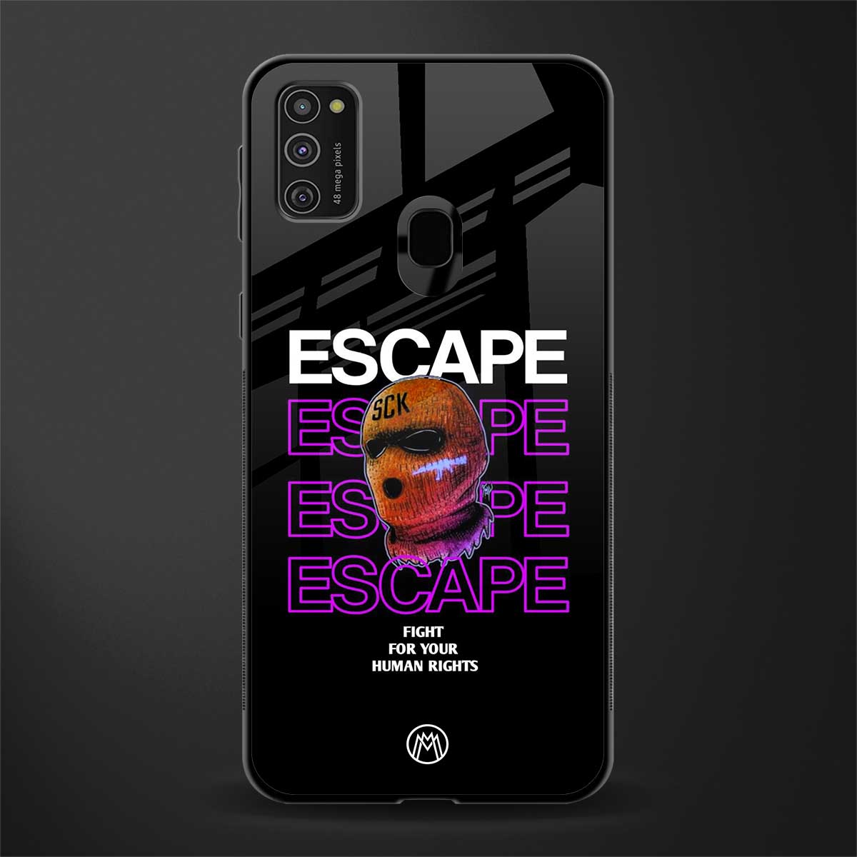 human rights glass case for samsung galaxy m21