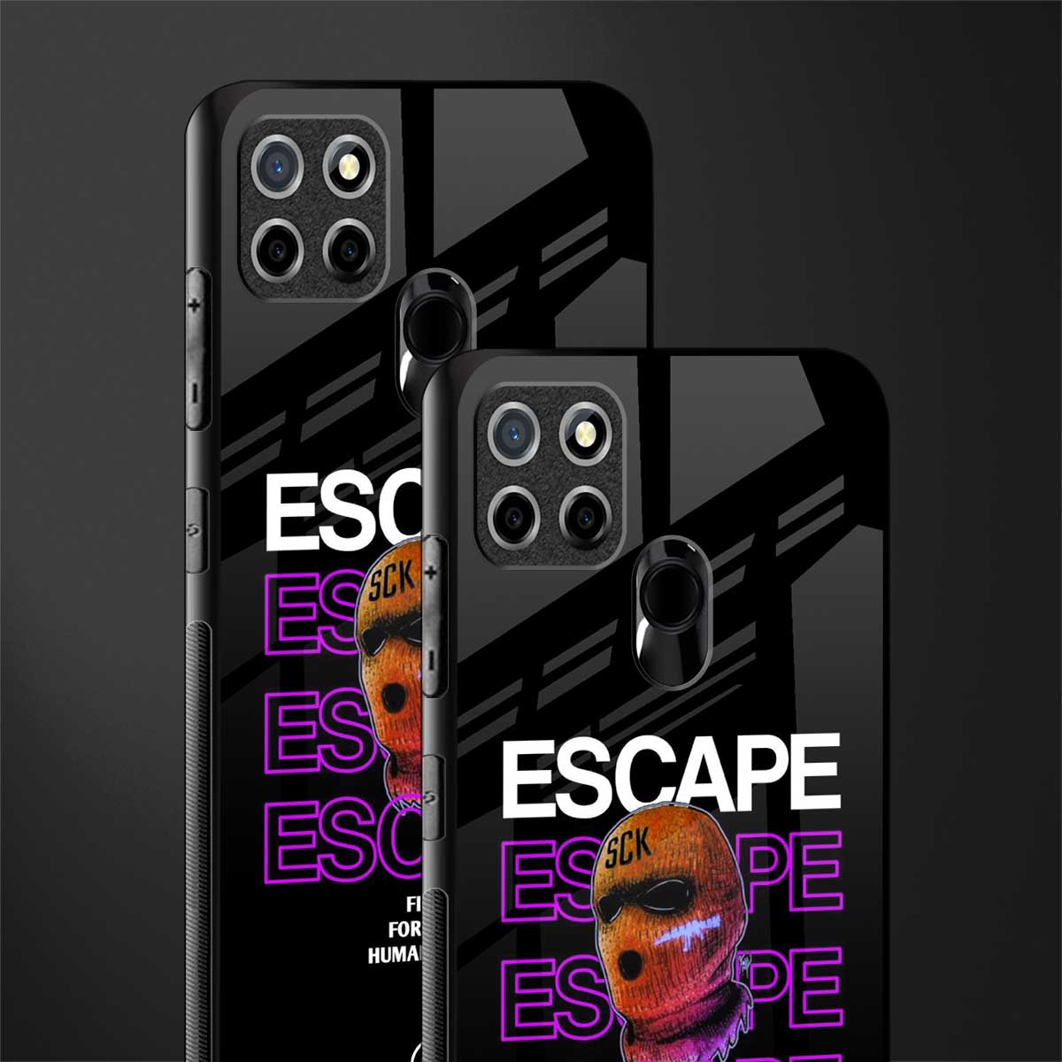 human rights glass case for realme narzo 20