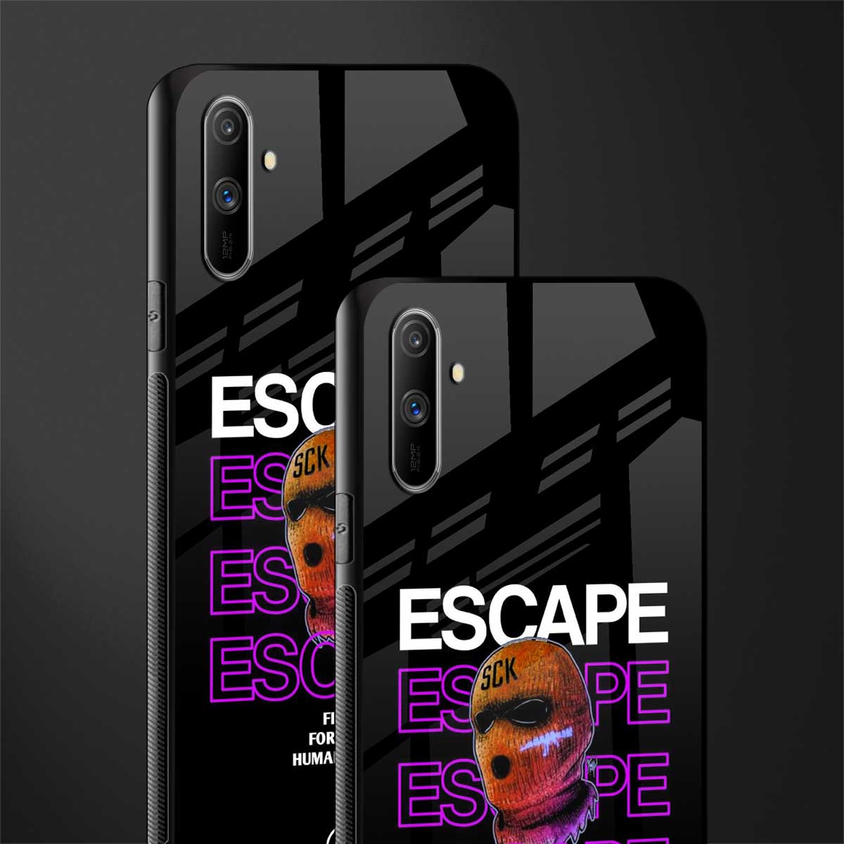 human rights glass case for realme c3