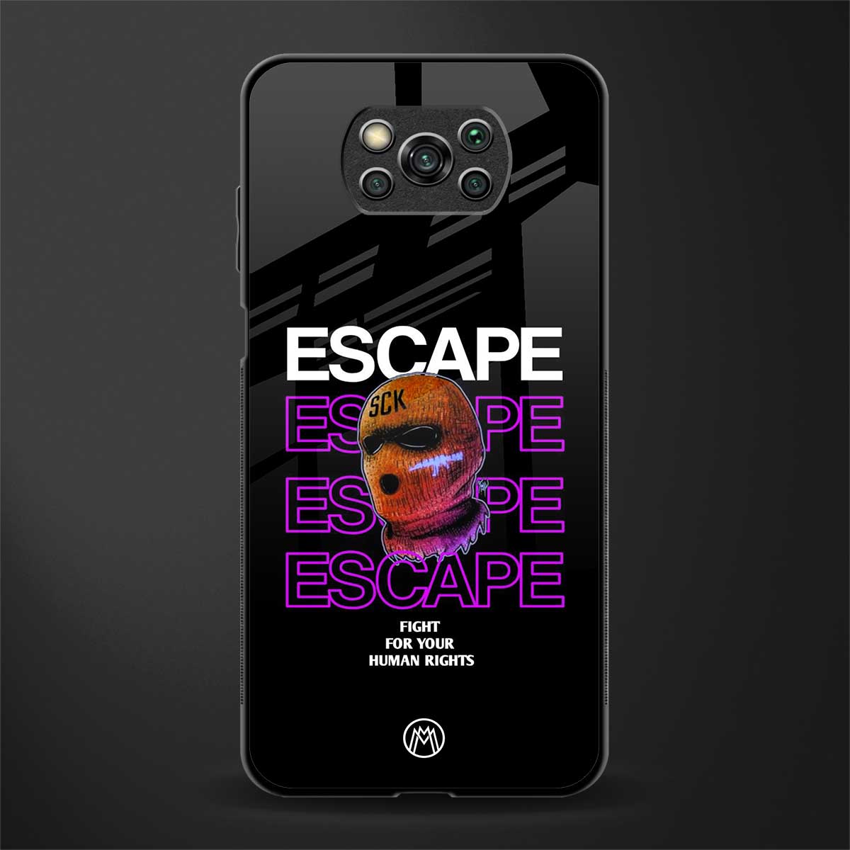 human rights glass case for poco x3 pro