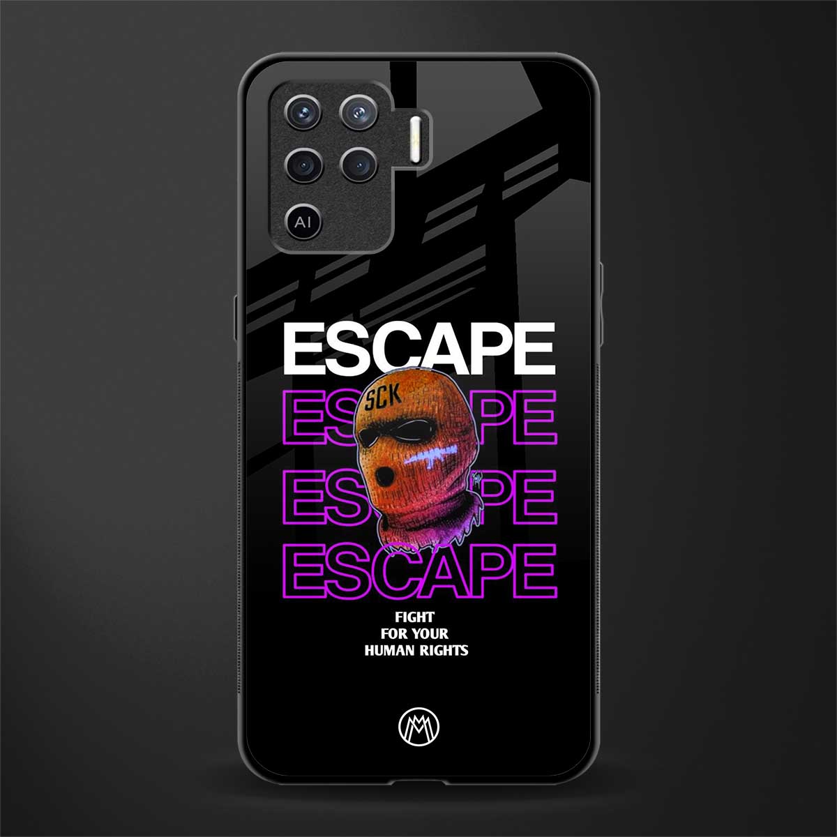 human rights glass case for oppo f19 pro