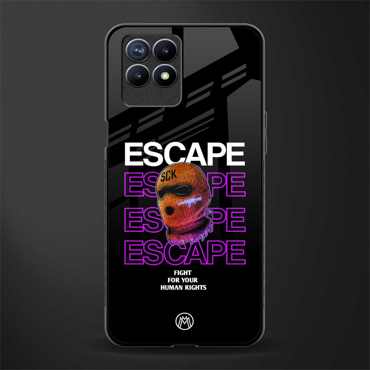 human rights glass case for realme 8i