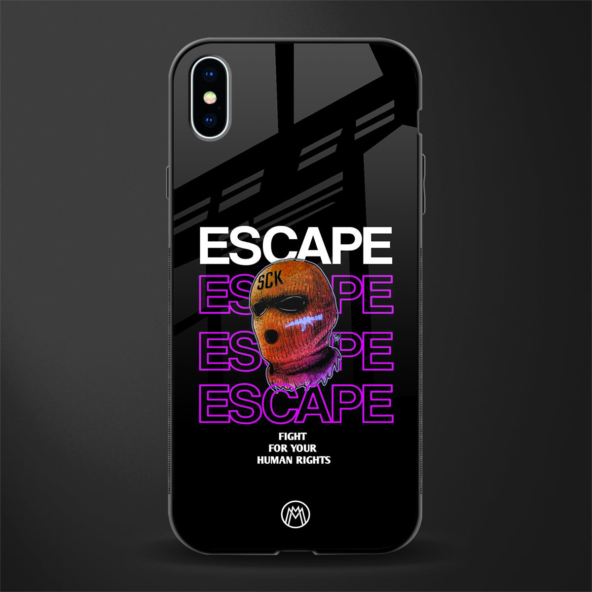 human rights glass case for iphone xs max