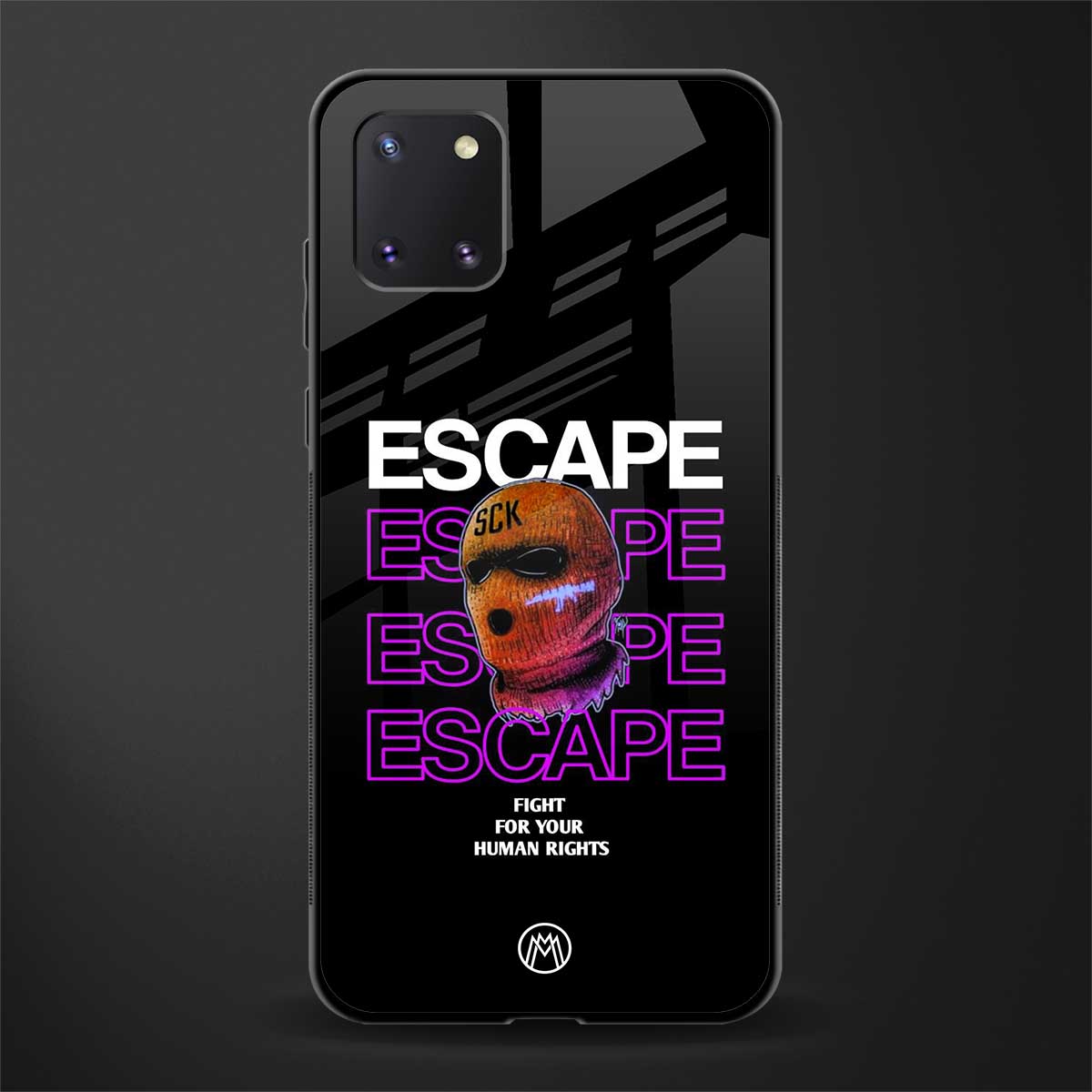 human rights glass case for samsung a81