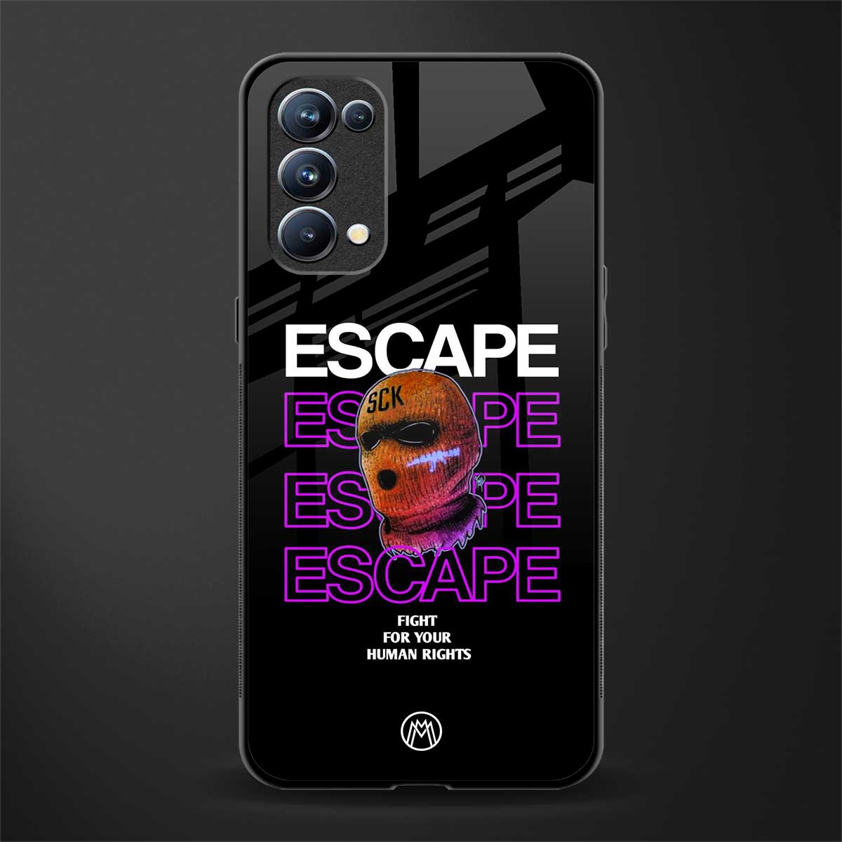 human rights back phone cover | glass case for oppo reno 5