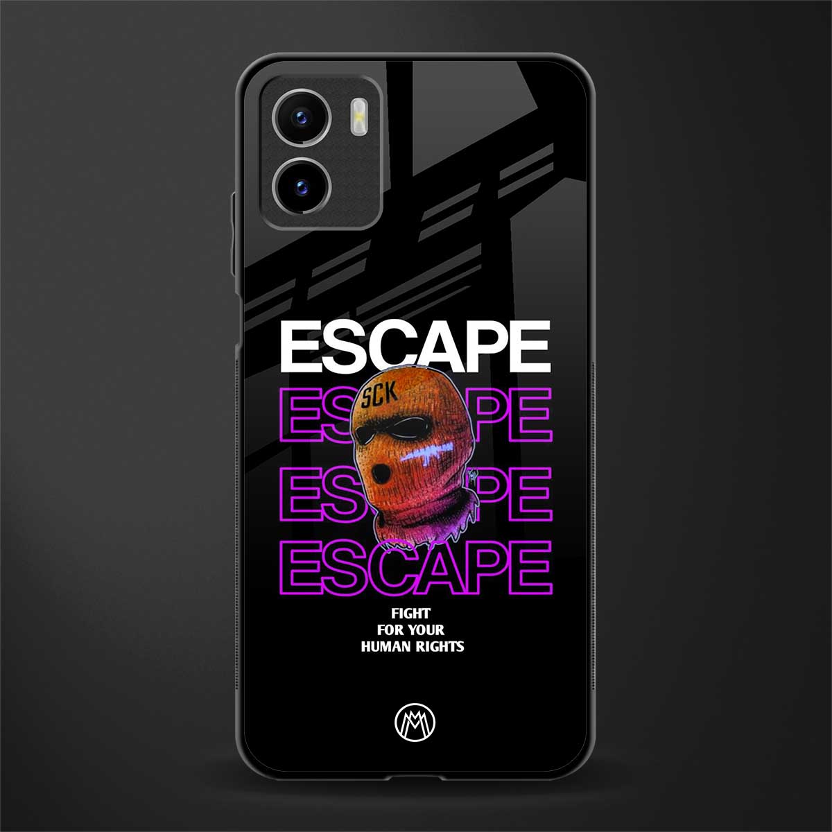 human rights back phone cover | glass case for vivo y72
