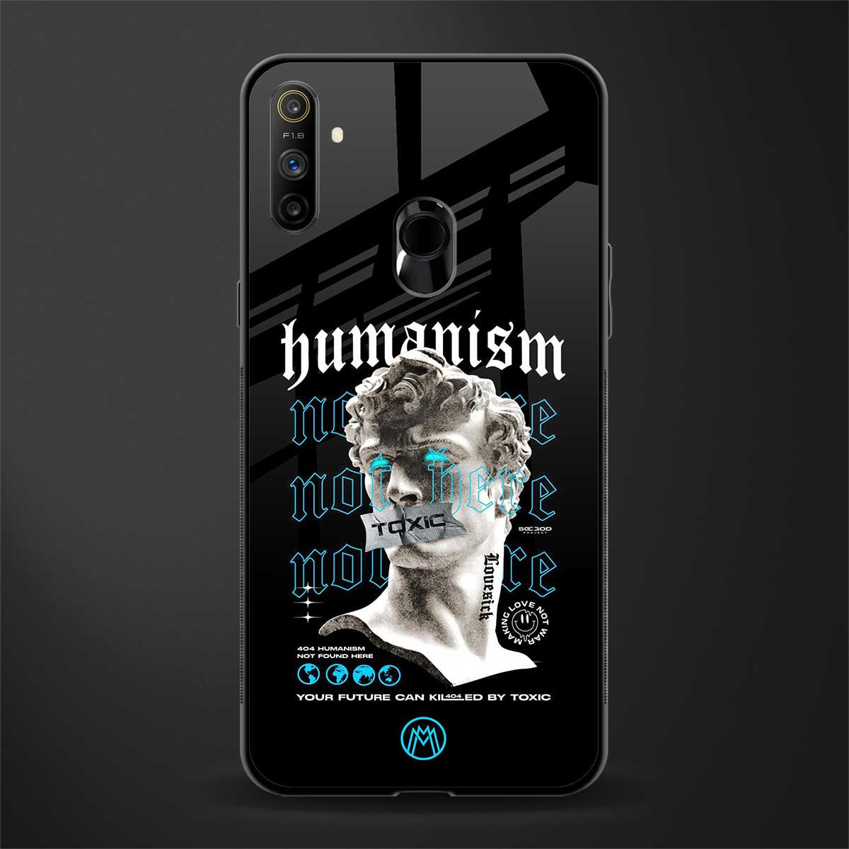 humanism not here glass case for realme narzo 10a image
