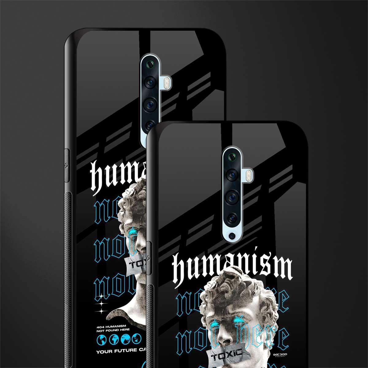 humanism not here glass case for oppo reno 2z image-2