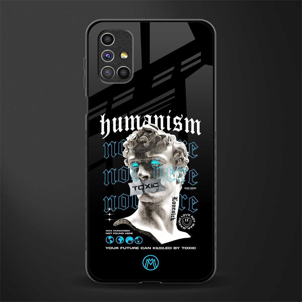 humanism not here glass case for samsung galaxy m31s image