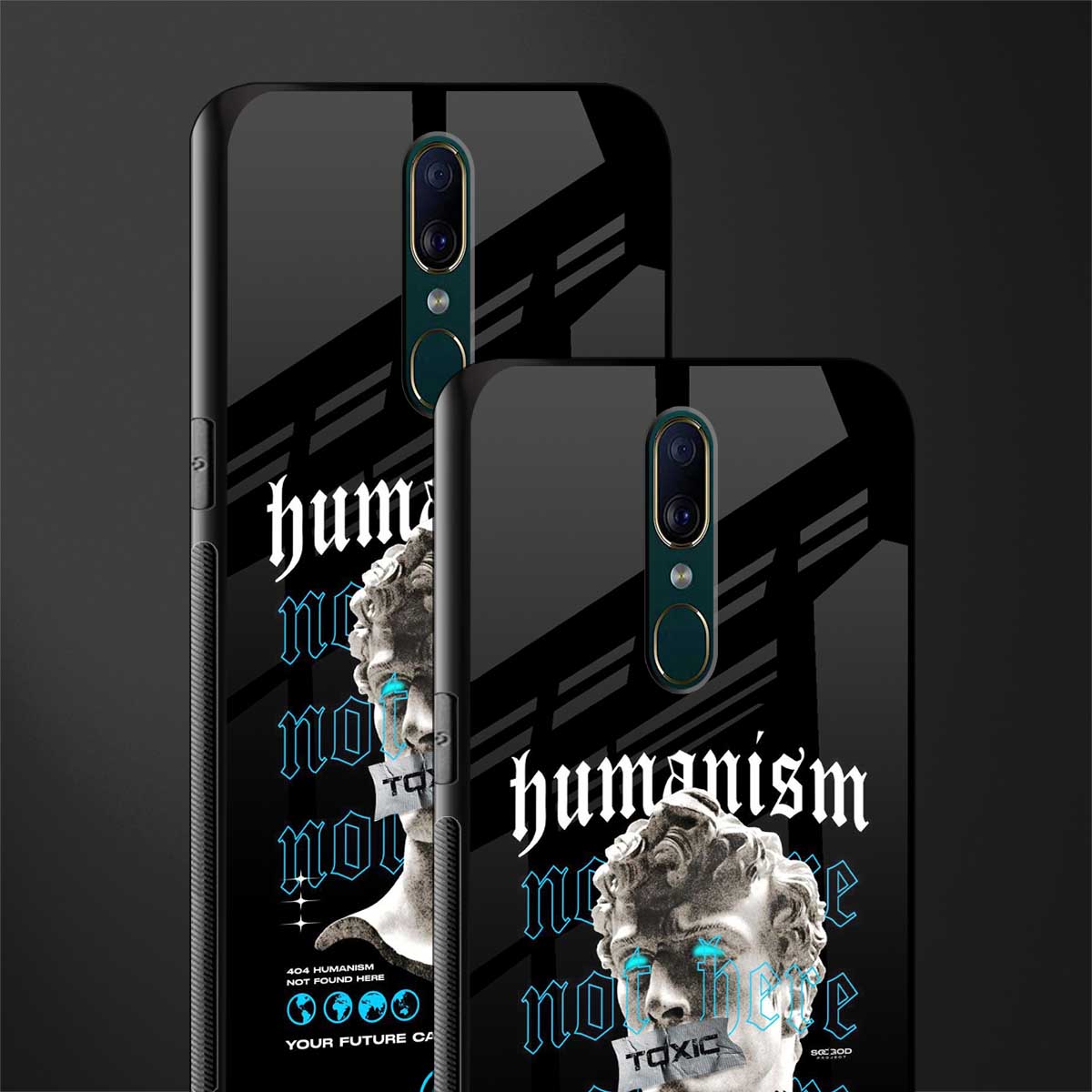 humanism not here glass case for oppo a9 image-2