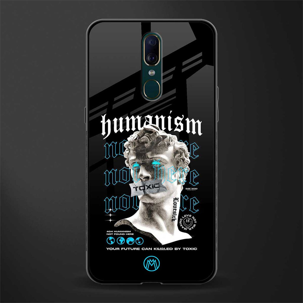 humanism not here glass case for oppo a9 image
