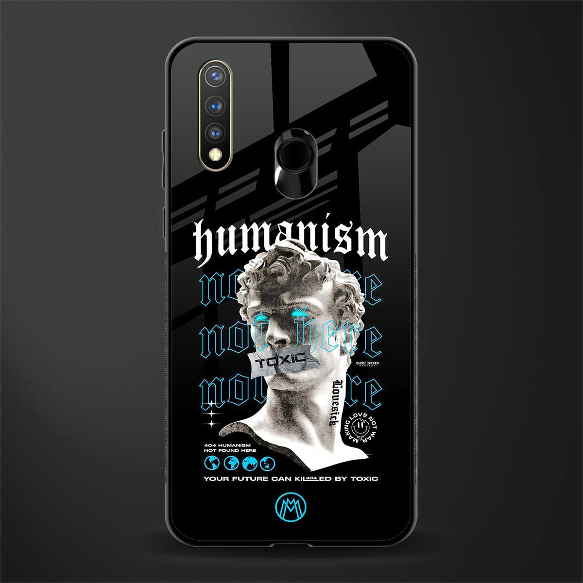 humanism not here glass case for vivo u20 image
