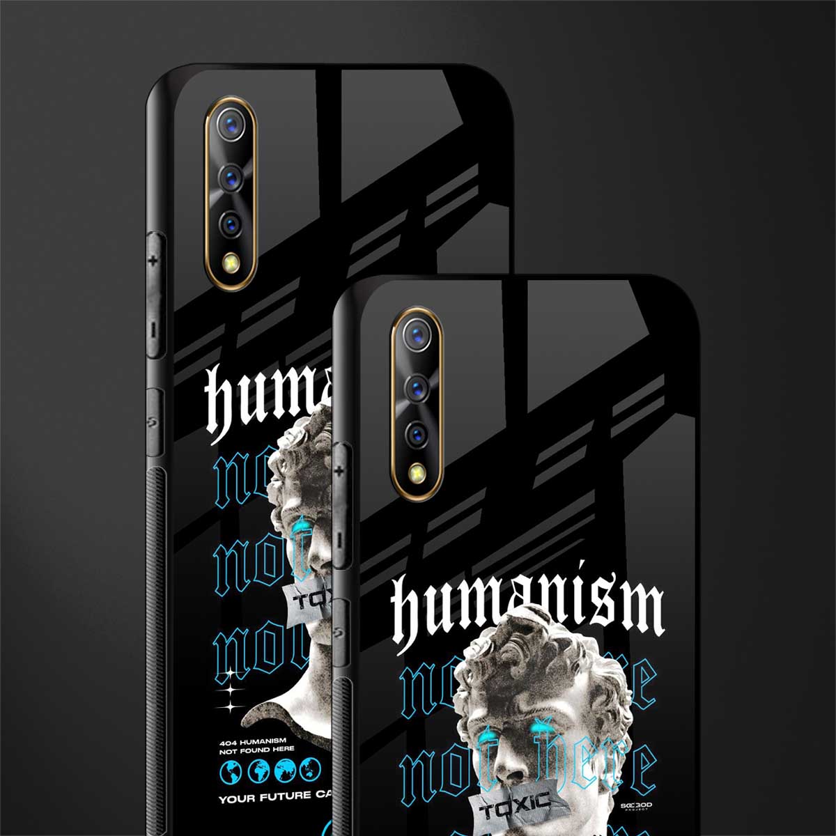 humanism not here glass case for vivo z1x image-2