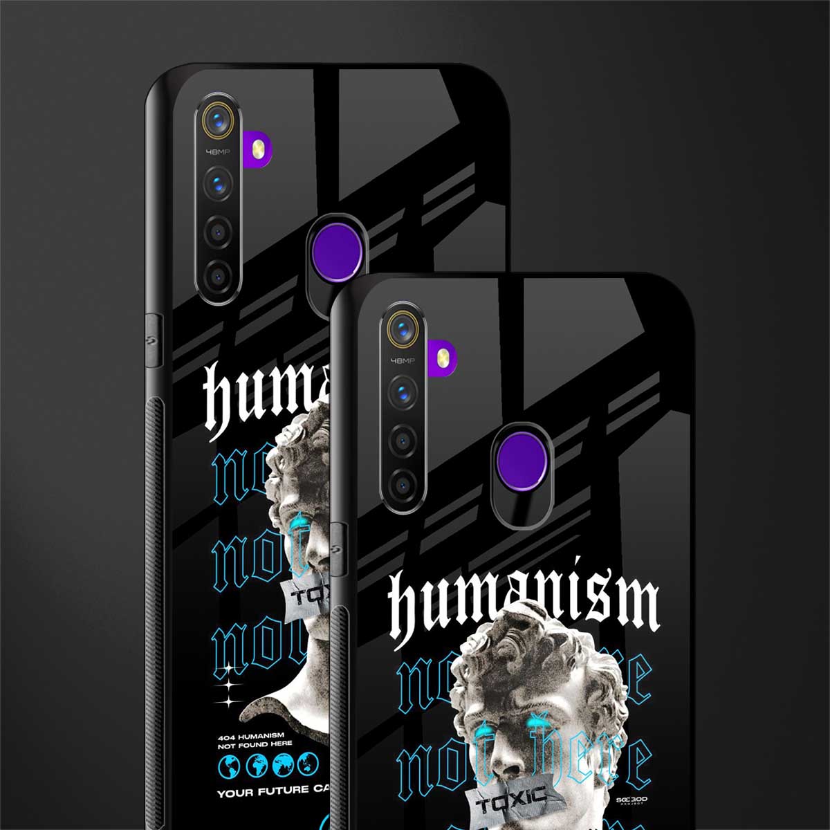 humanism not here glass case for realme 5i image-2