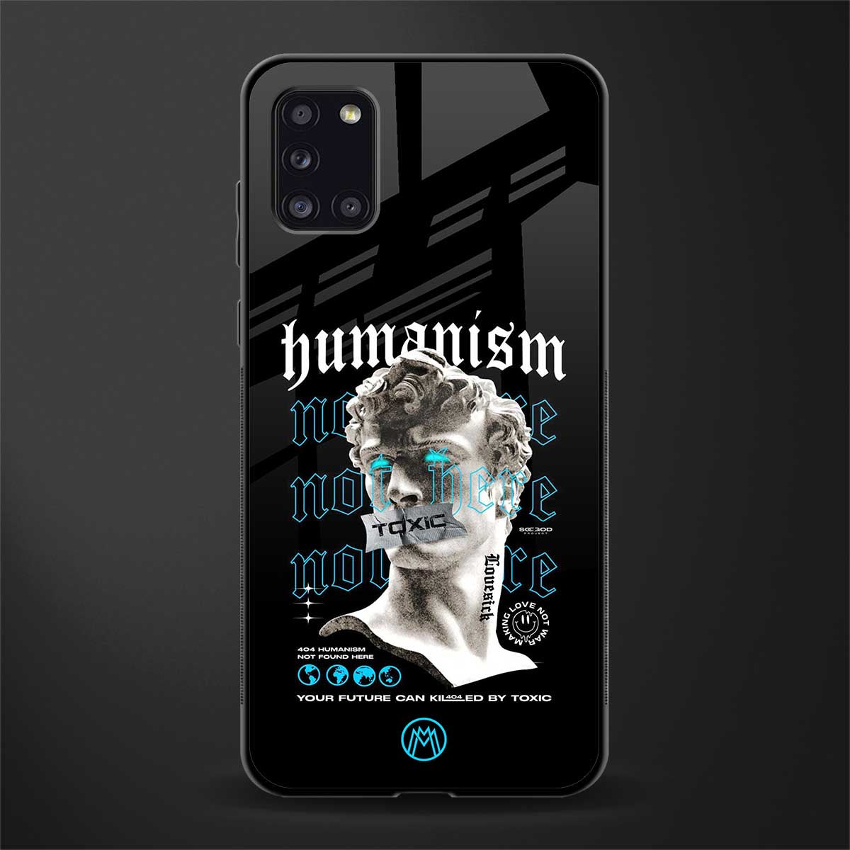 humanism not here glass case for samsung galaxy a31 image