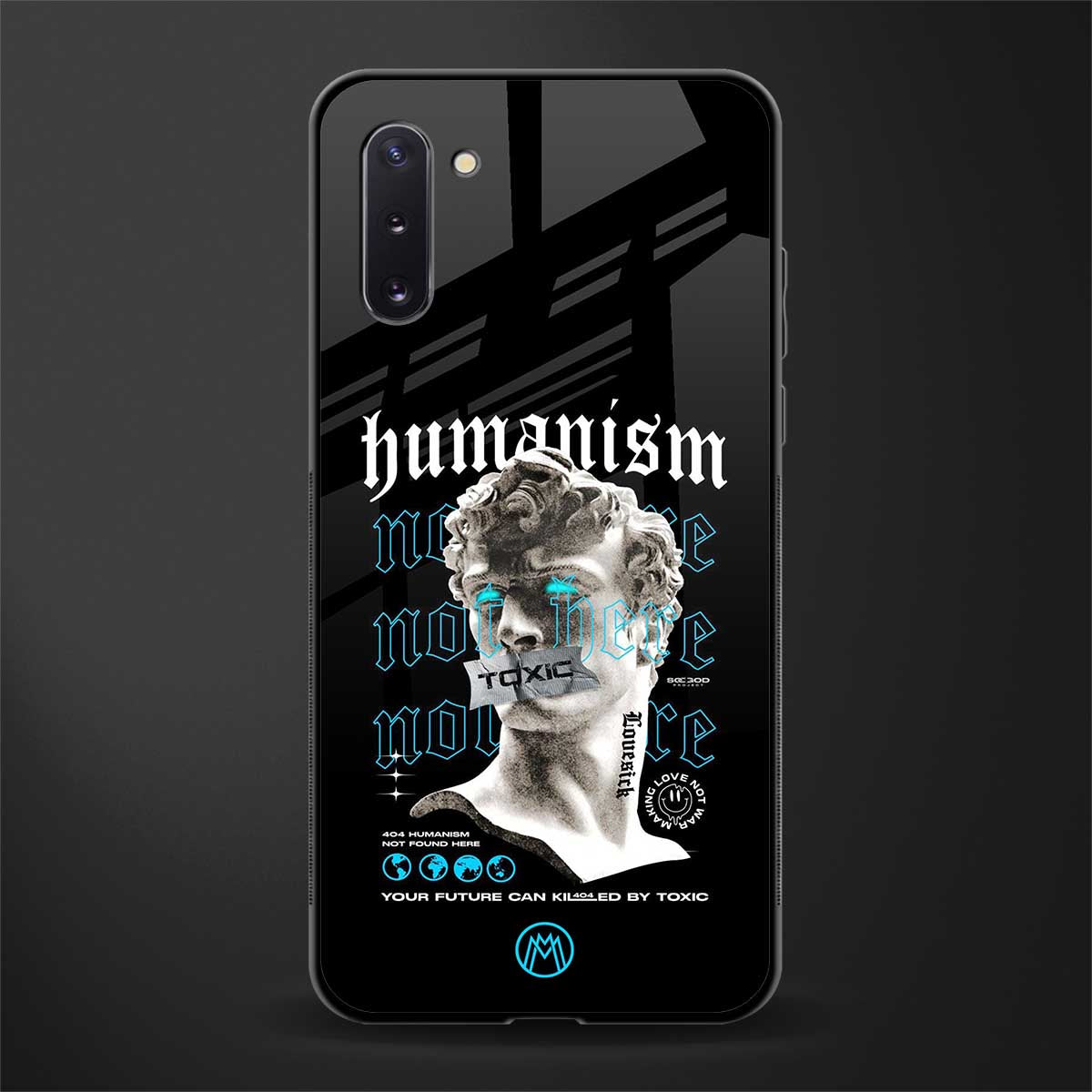 humanism not here glass case for samsung galaxy note 10 image