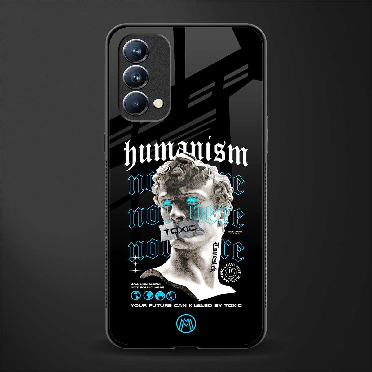 humanism not here glass case for oppo f19 image