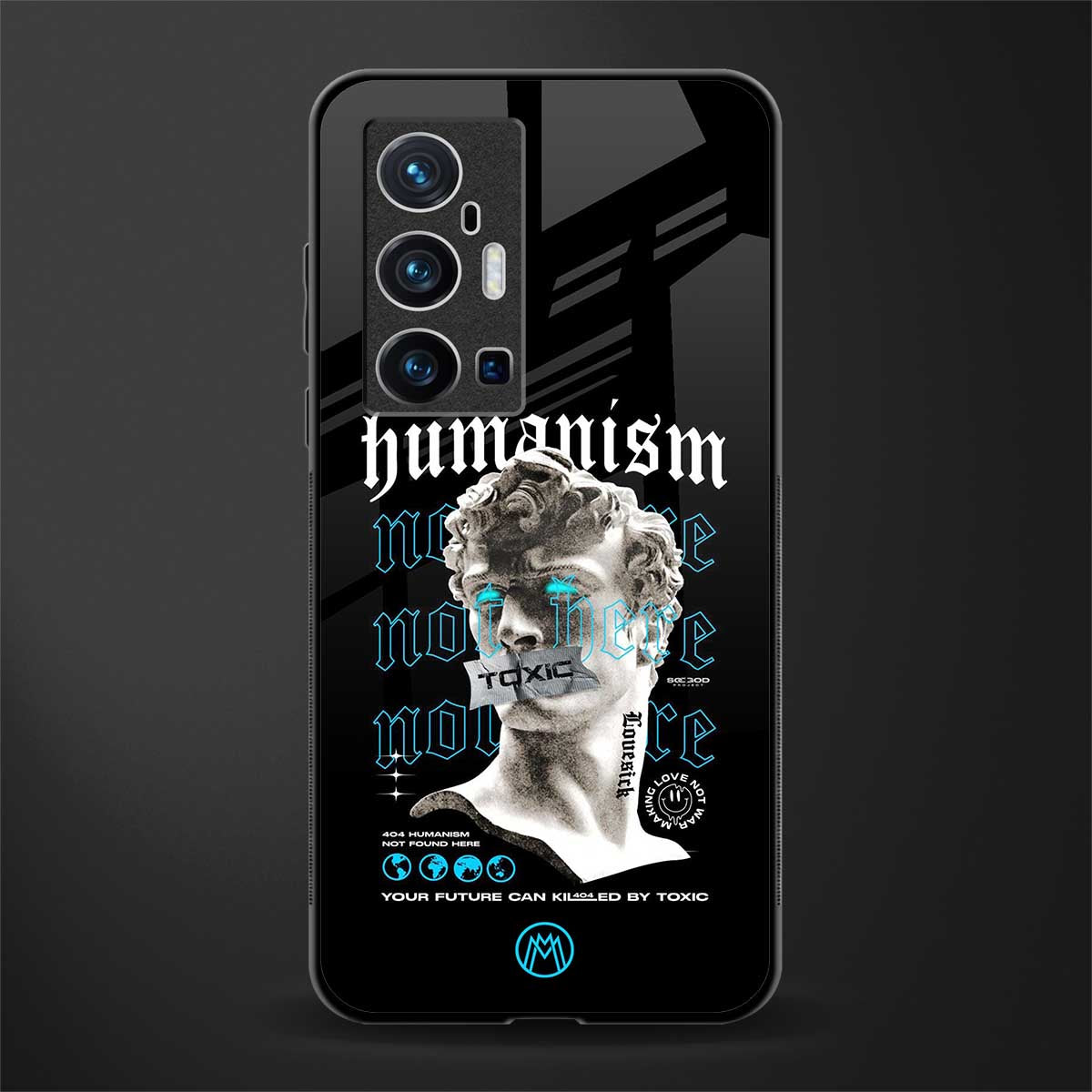 humanism not here glass case for vivo x70 pro plus image