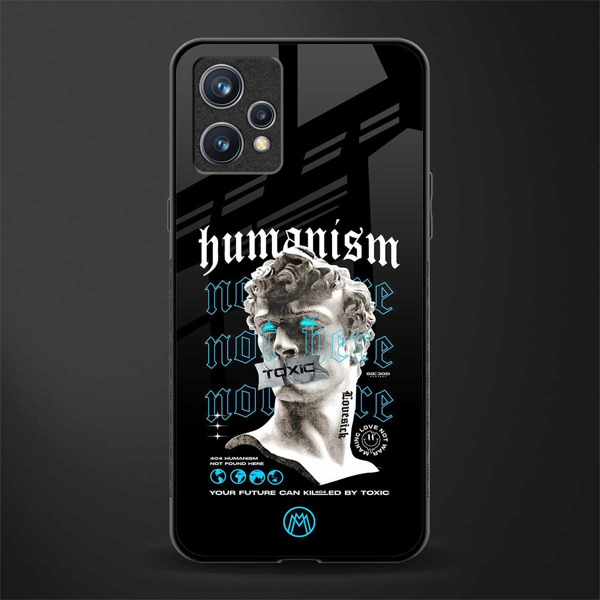 humanism not here glass case for realme 9 pro plus 5g image