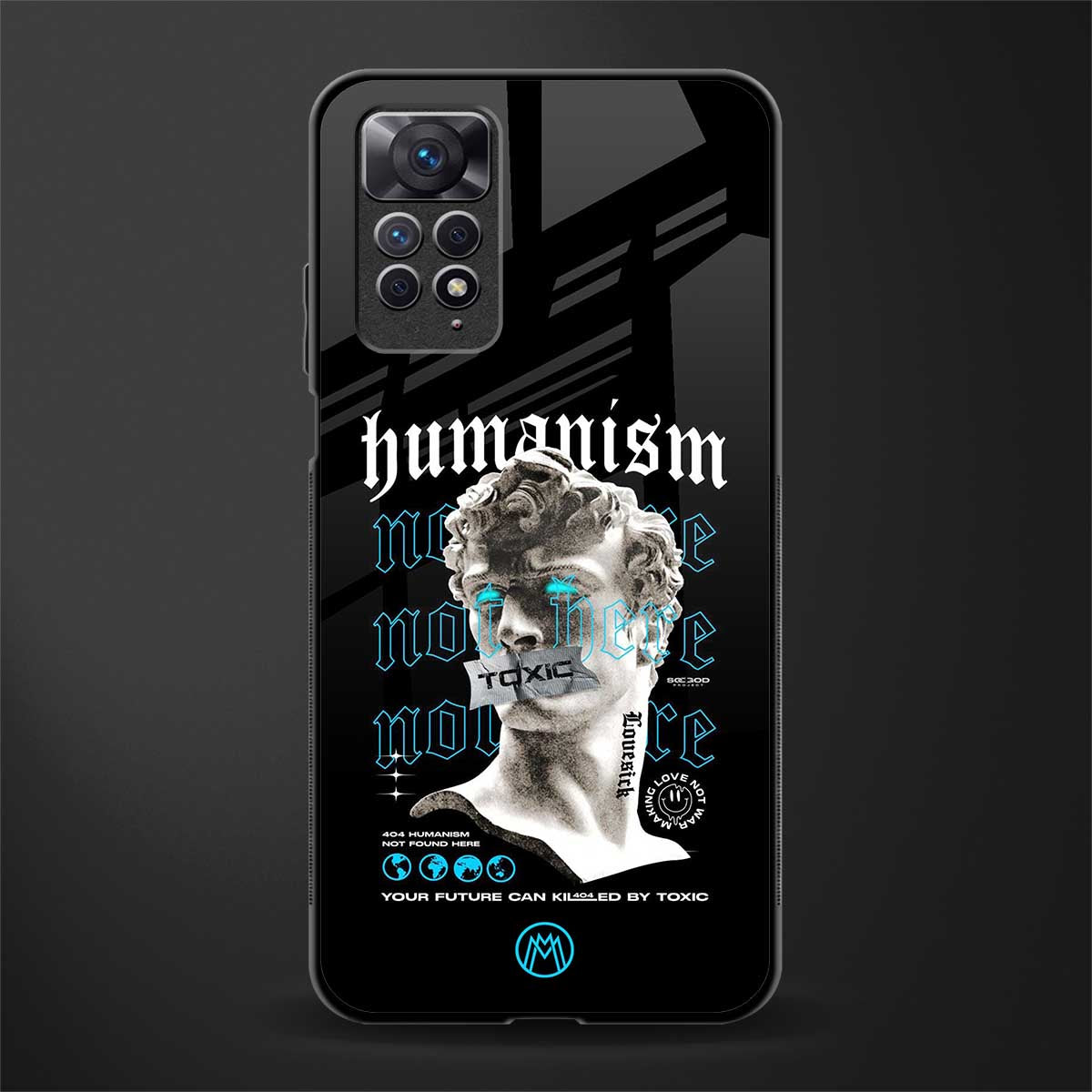 humanism not here glass case for redmi note 11s image