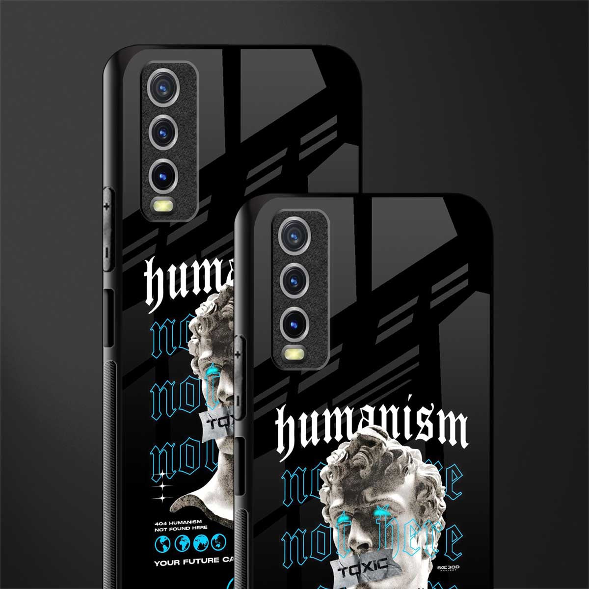 humanism not here glass case for vivo y12s image-2